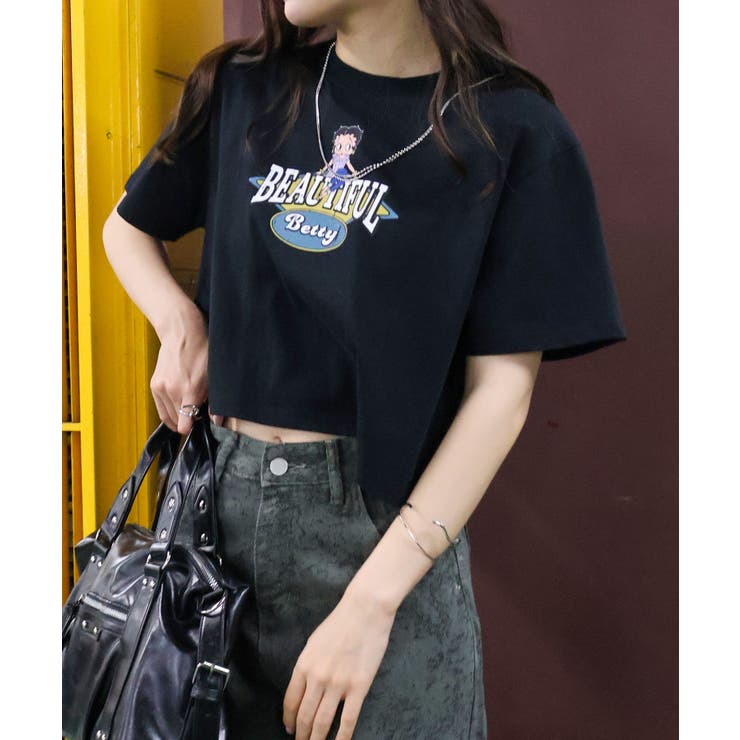 BETTYプリントショート丈Tシャツ | SpRay | 詳細画像20 