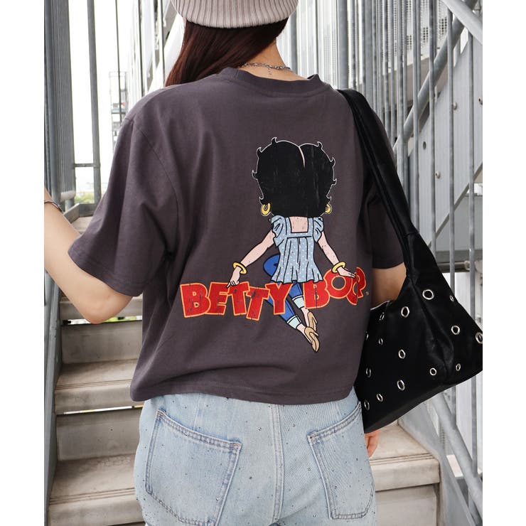 BETTYプリントショート丈Tシャツ | SpRay | 詳細画像34 