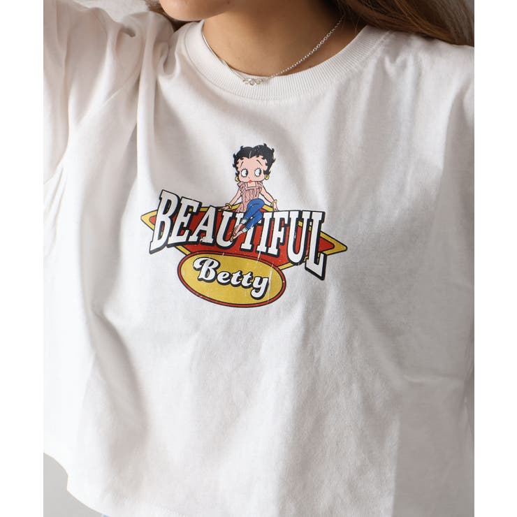 BETTYプリントショート丈Tシャツ | SpRay | 詳細画像3 