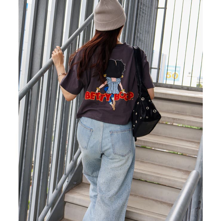 BETTYプリントショート丈Tシャツ | SpRay | 詳細画像37 