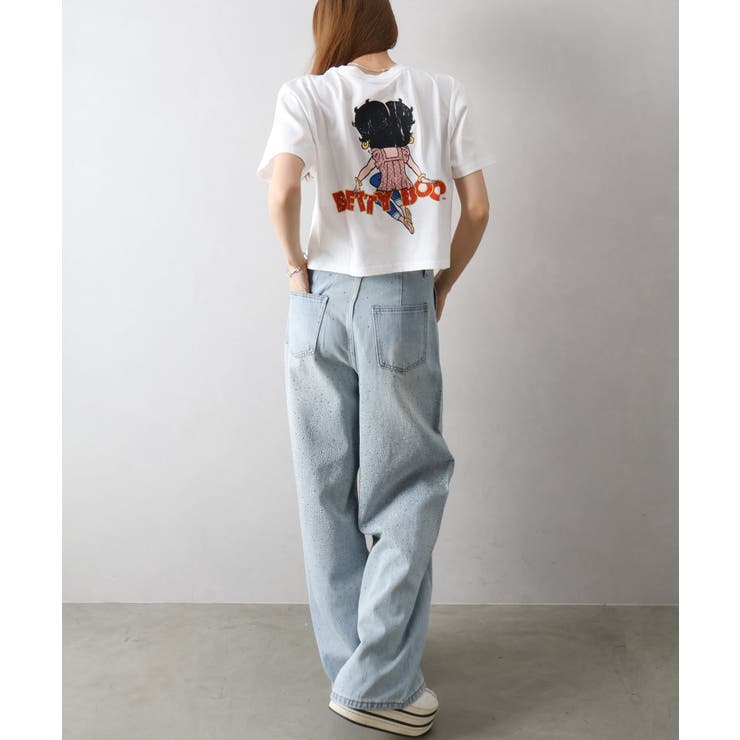 BETTYプリントショート丈Tシャツ | SpRay | 詳細画像6 
