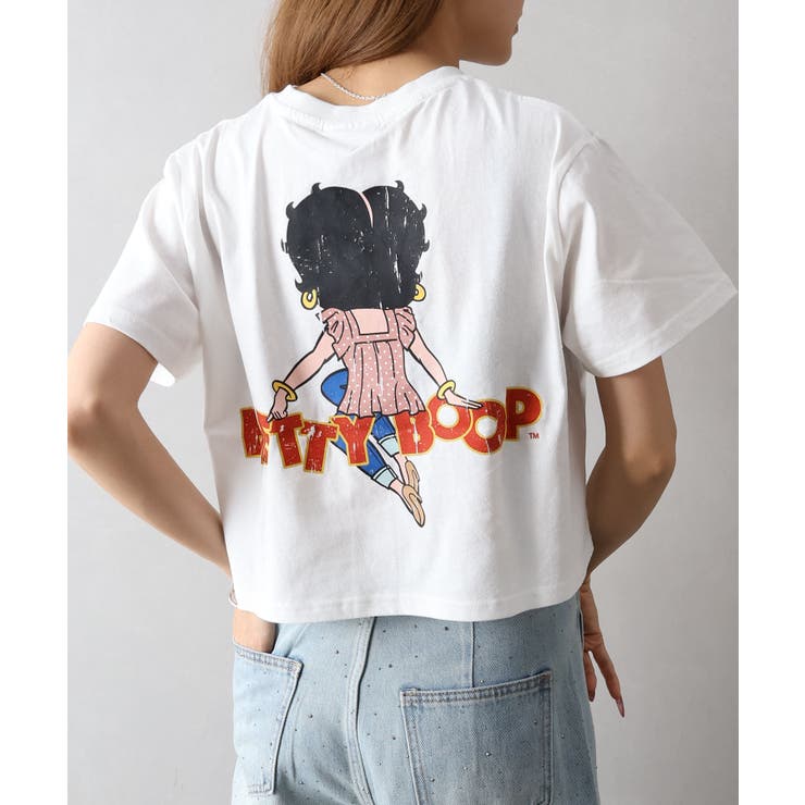 BETTYプリントショート丈Tシャツ | SpRay | 詳細画像7 