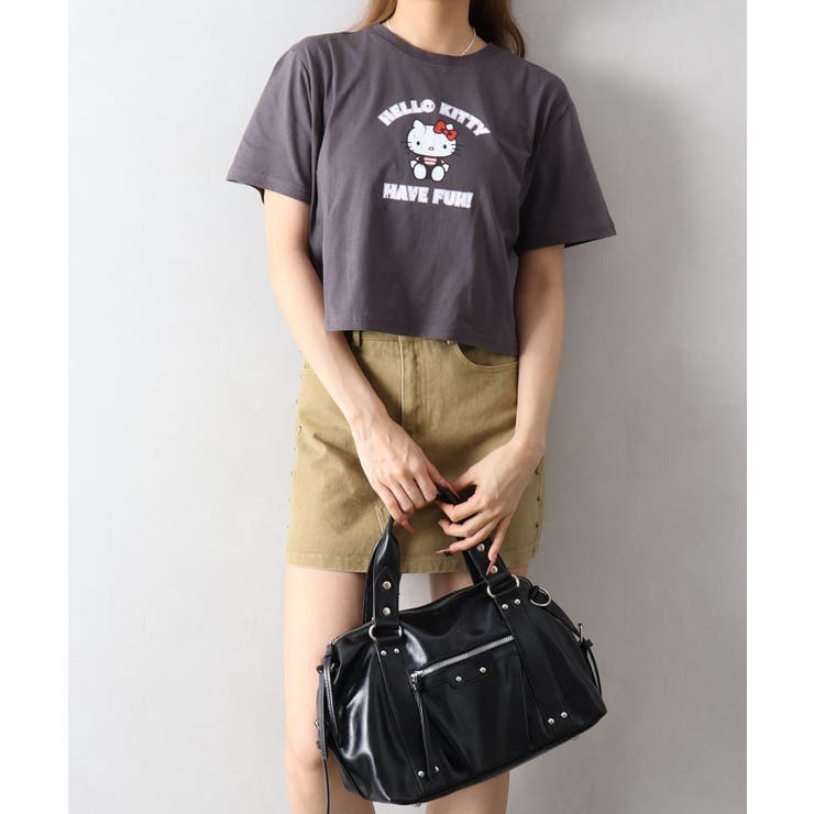 KITTYプリントショート丈Tシャツ | SpRay | 詳細画像10 