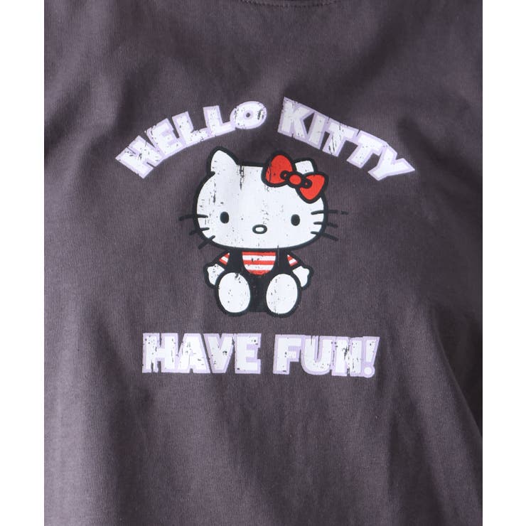 KITTYプリントショート丈Tシャツ | SpRay | 詳細画像14 