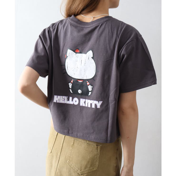 KITTYプリントショート丈Tシャツ | SpRay | 詳細画像16 