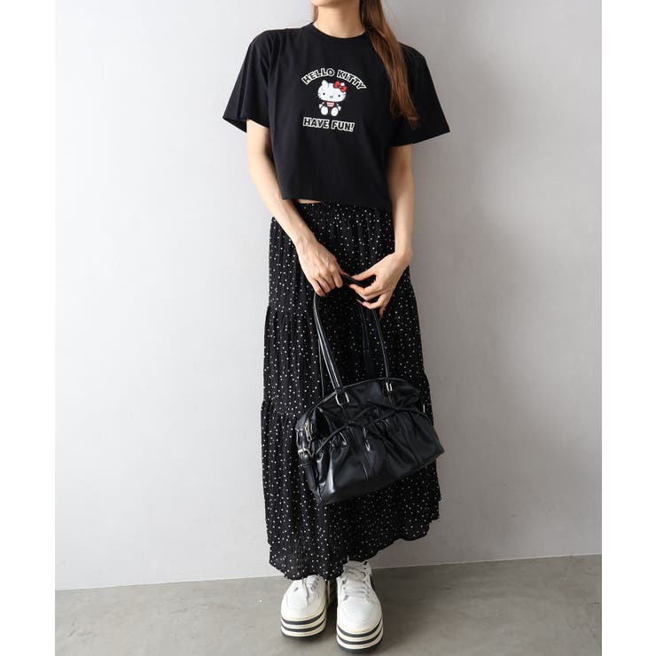 KITTYプリントショート丈Tシャツ | SpRay | 詳細画像17 