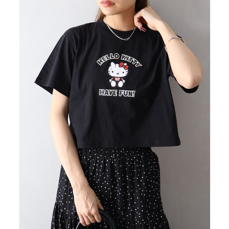 KITTYプリントショート丈Tシャツ | SpRay | 詳細画像19 