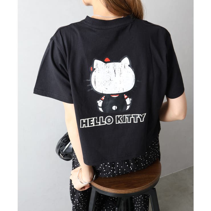KITTYプリントショート丈Tシャツ | SpRay | 詳細画像21 