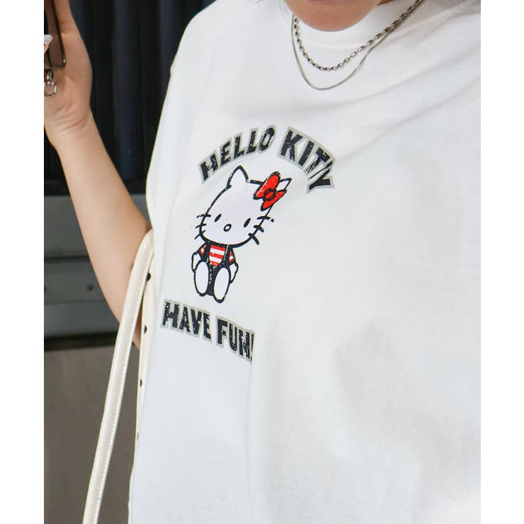 KITTYプリントショート丈Tシャツ | SpRay | 詳細画像33 