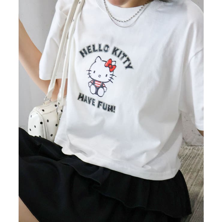 KITTYプリントショート丈Tシャツ | SpRay | 詳細画像37 