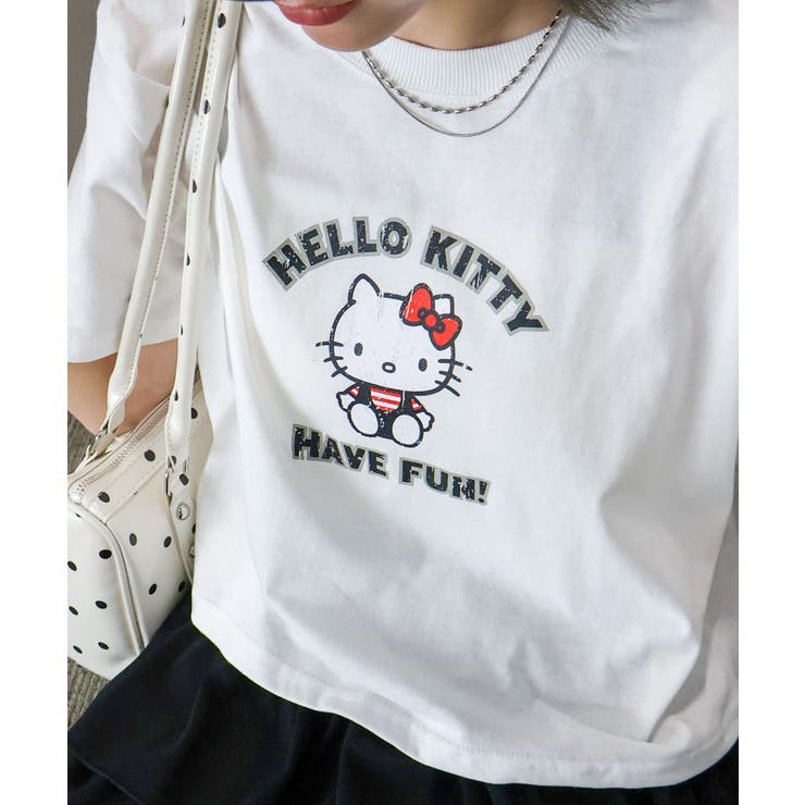 KITTYプリントショート丈Tシャツ | SpRay | 詳細画像38 