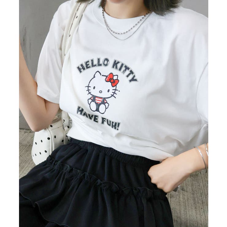 KITTYプリントショート丈Tシャツ | SpRay | 詳細画像40 