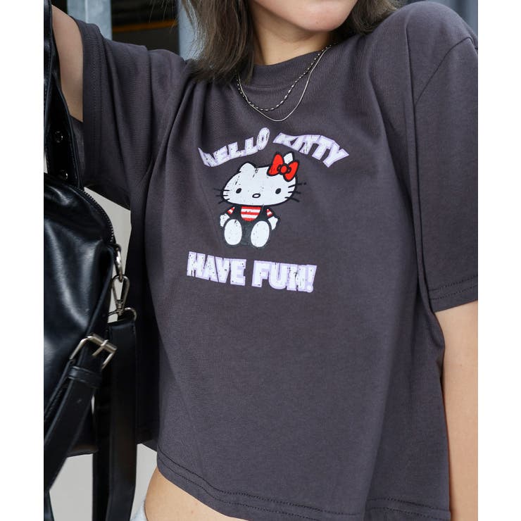 KITTYプリントショート丈Tシャツ | SpRay | 詳細画像42 