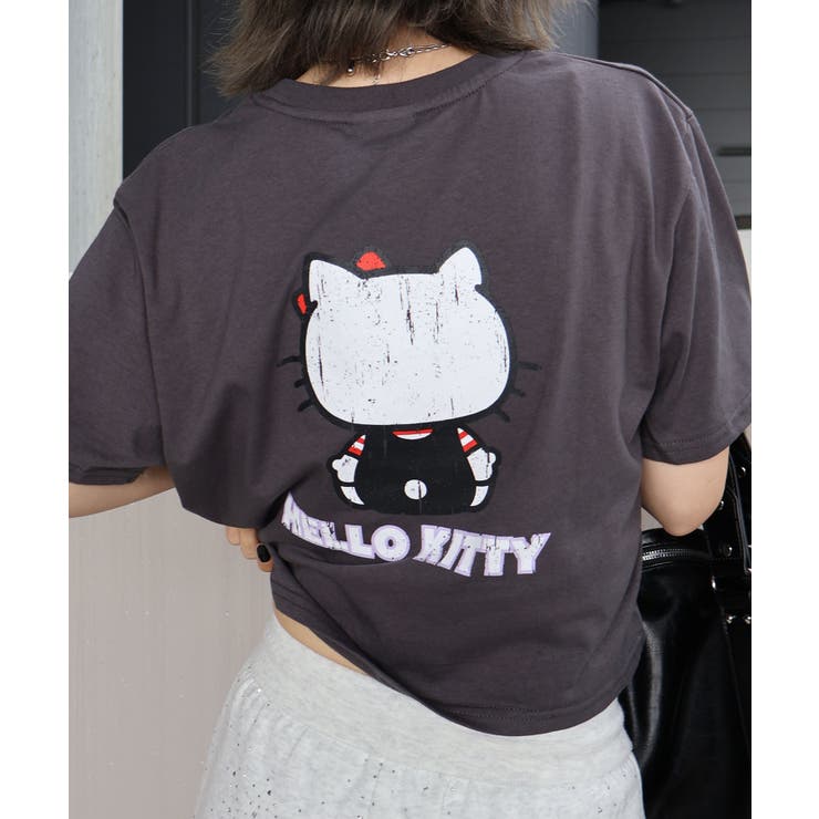 KITTYプリントショート丈Tシャツ | SpRay | 詳細画像46 
