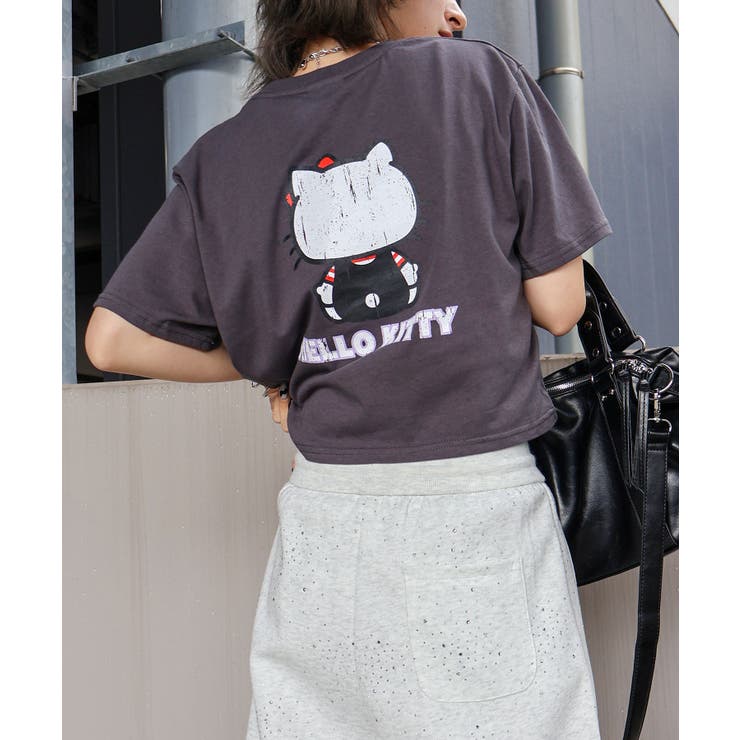 KITTYプリントショート丈Tシャツ | SpRay | 詳細画像47 