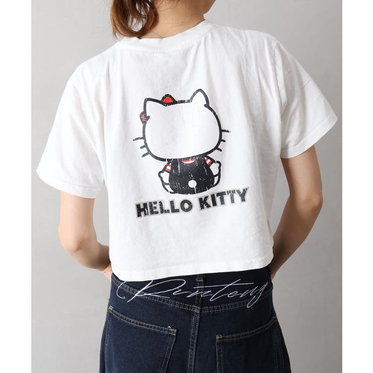 KITTYプリントショート丈Tシャツ | SpRay | 詳細画像7 