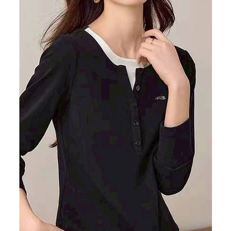 配色ヘンリーフェイクレイヤード | SpRay | 詳細画像9 