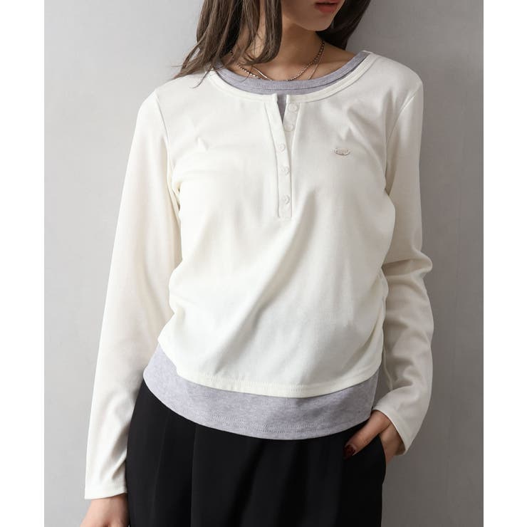 配色ヘンリーフェイクレイヤード | SpRay | 詳細画像14 