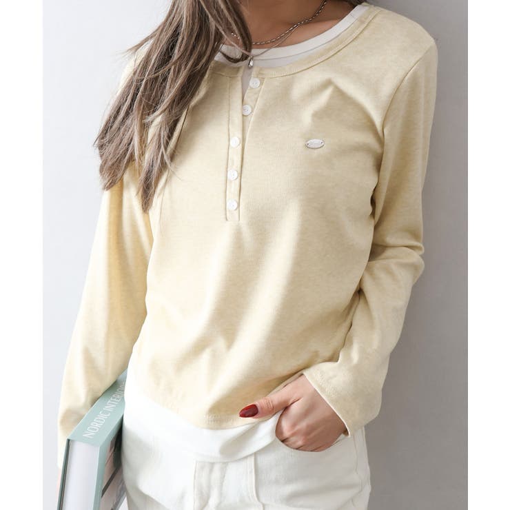 配色ヘンリーフェイクレイヤード | SpRay | 詳細画像20 