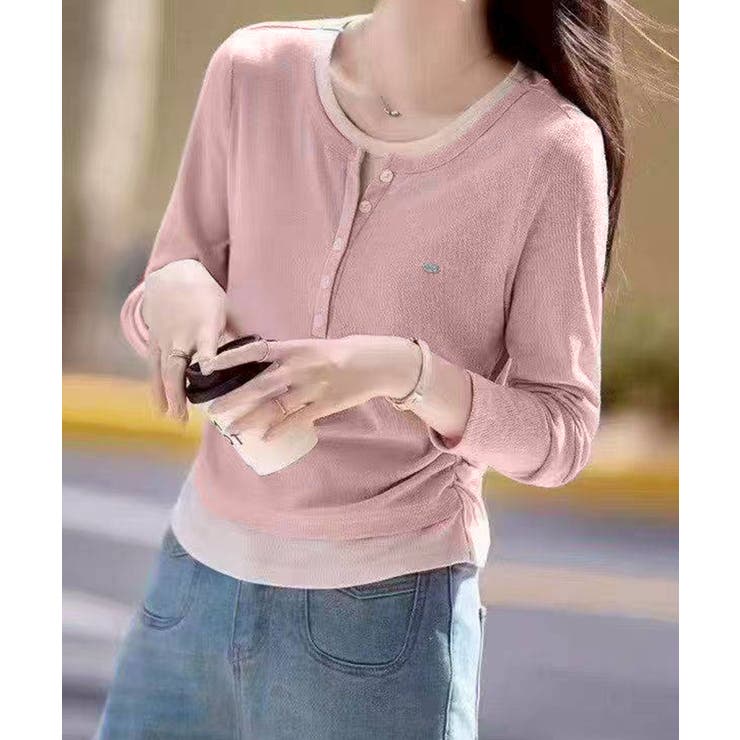 配色ヘンリーフェイクレイヤード | SpRay | 詳細画像2 