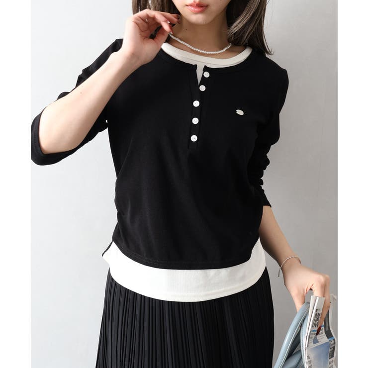 配色ヘンリーフェイクレイヤード | SpRay | 詳細画像28 