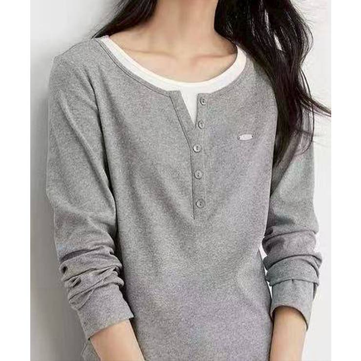 配色ヘンリーフェイクレイヤード | SpRay | 詳細画像6 