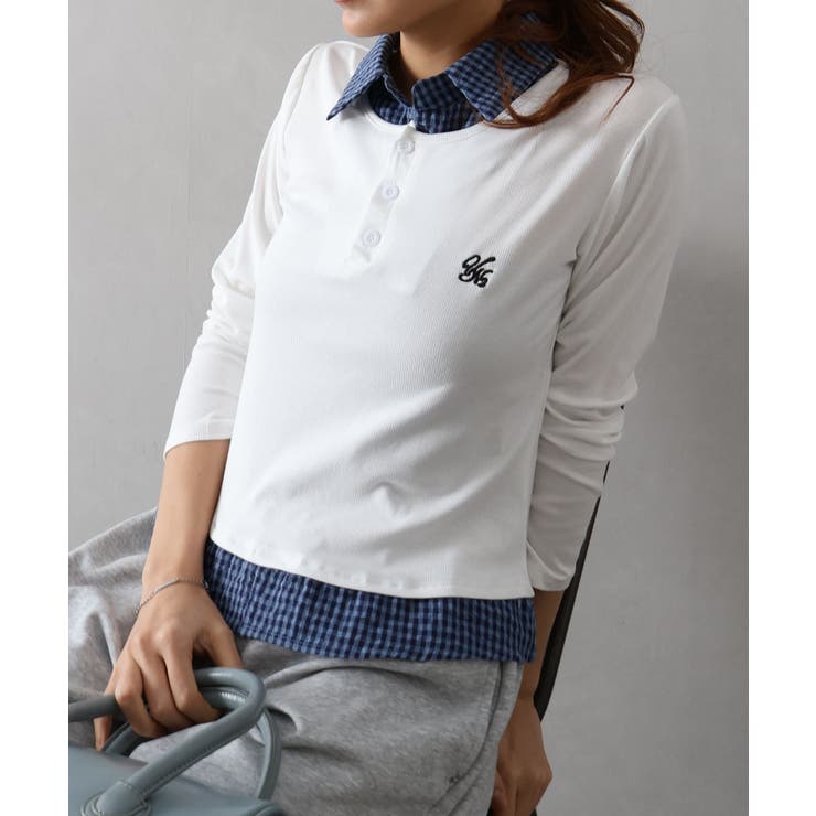 テレコｘチェックレイヤードスキッパー | SpRay | 詳細画像17 