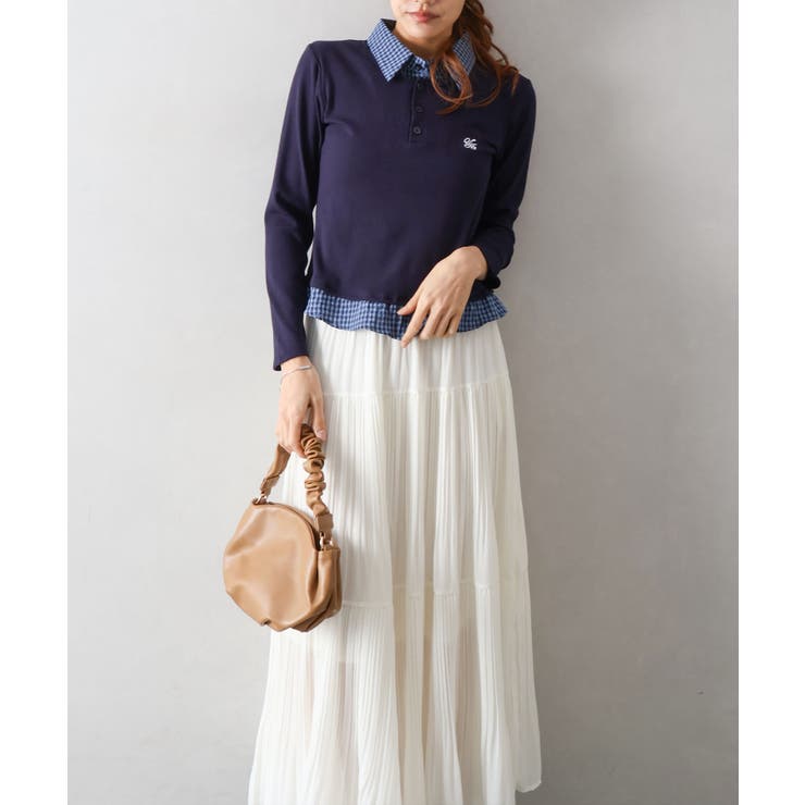 テレコｘチェックレイヤードスキッパー | SpRay | 詳細画像20 