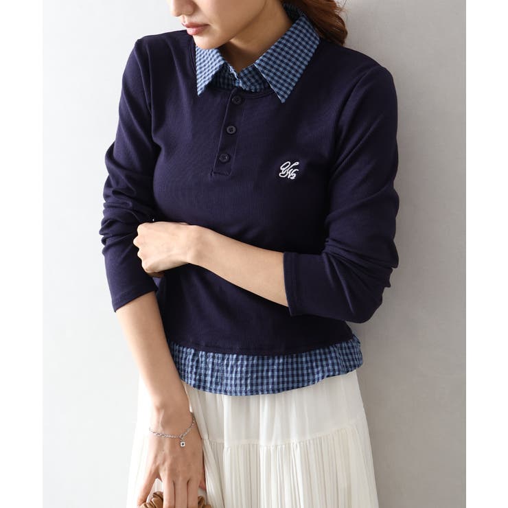 テレコｘチェックレイヤードスキッパー | SpRay | 詳細画像22 