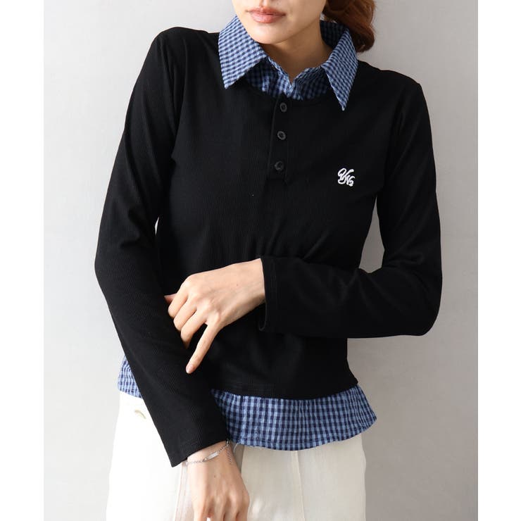 テレコｘチェックレイヤードスキッパー | SpRay | 詳細画像28 