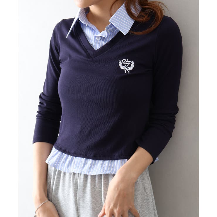 テレコｘストライプレイヤードプルオーバー | SpRay | 詳細画像19 