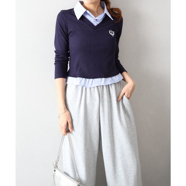 テレコｘストライプレイヤードプルオーバー | SpRay | 詳細画像20 