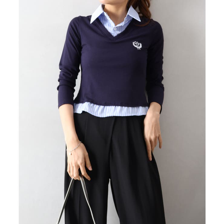 テレコｘストライプレイヤードプルオーバー | SpRay | 詳細画像22 