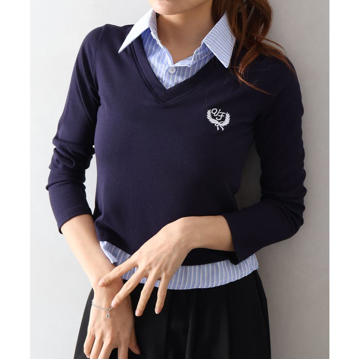 テレコｘストライプレイヤードプルオーバー | SpRay | 詳細画像24 