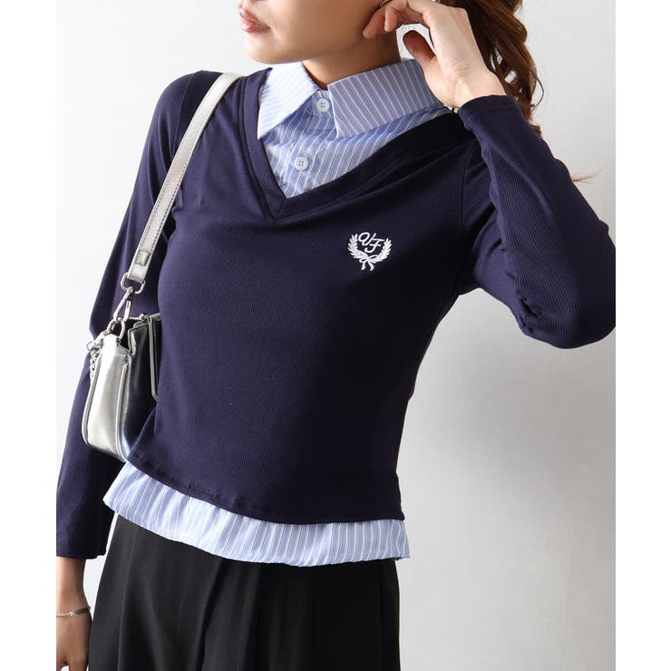 テレコｘストライプレイヤードプルオーバー | SpRay | 詳細画像27 