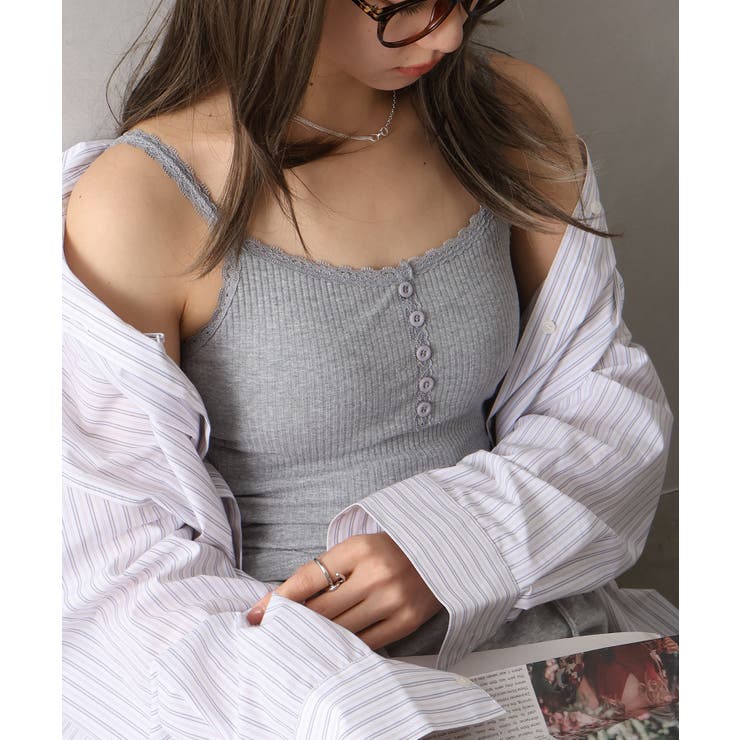 カップ付ヘンリーキャミソール | SpRay | 詳細画像6 