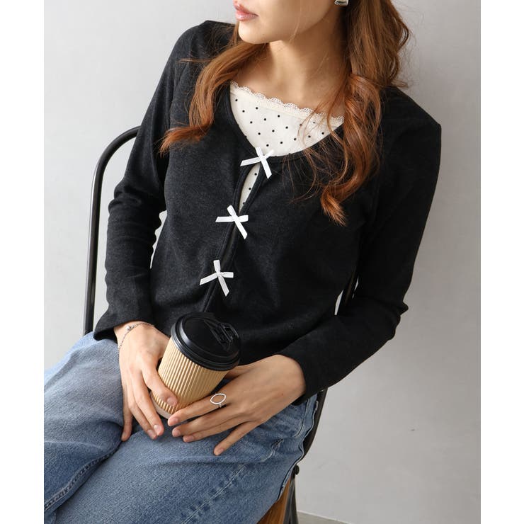 ドットインナーリボンフェイクレイヤード | SpRay | 詳細画像25 