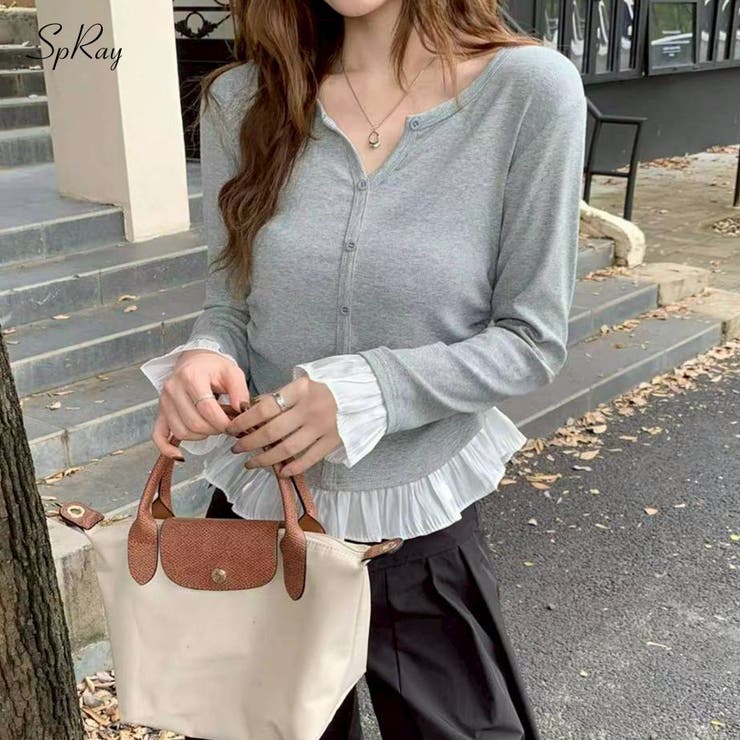 裾フリルキーネック | SpRay | 詳細画像1 