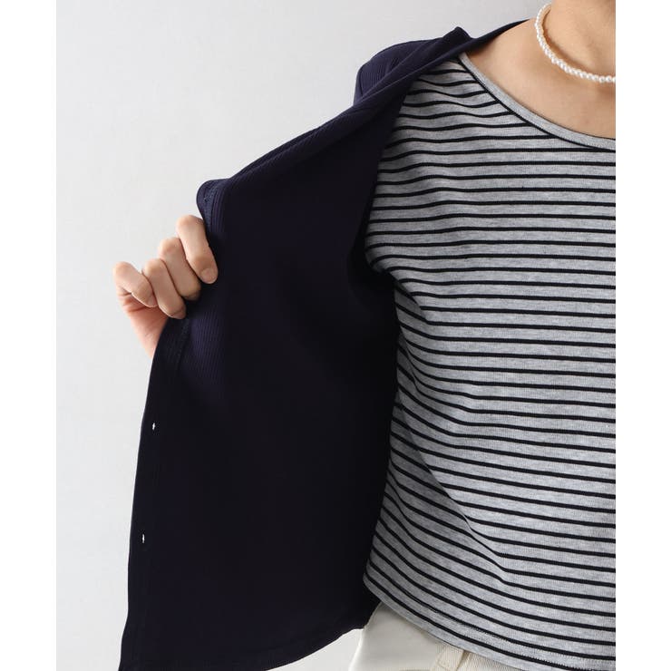 ボーダーレイヤードカーディガン | SpRay | 詳細画像21 