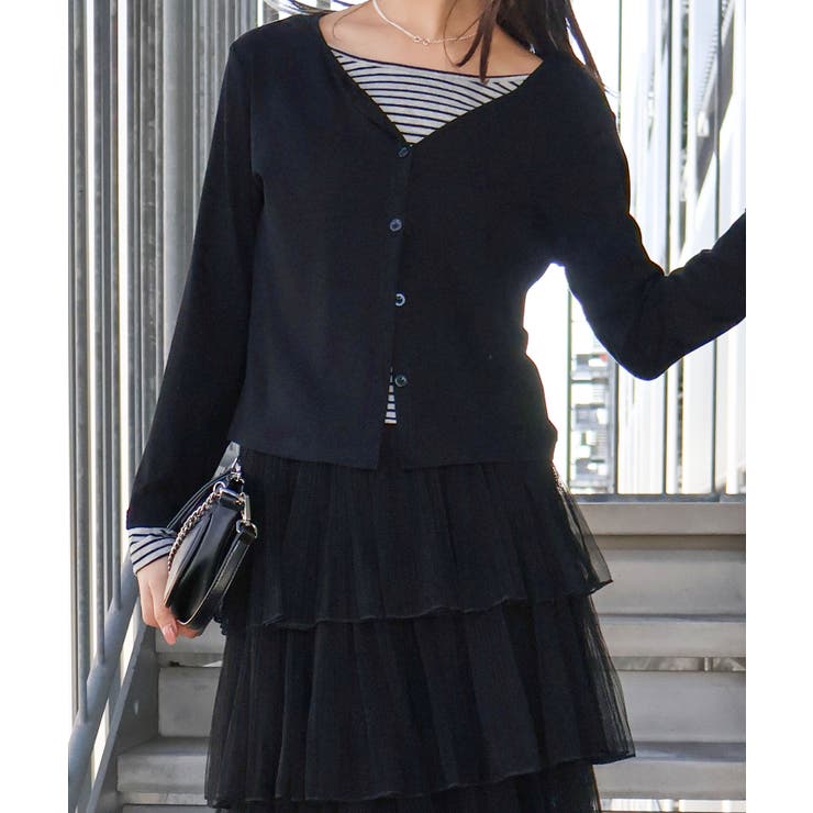 ボーダーレイヤードカーディガン | SpRay | 詳細画像33 