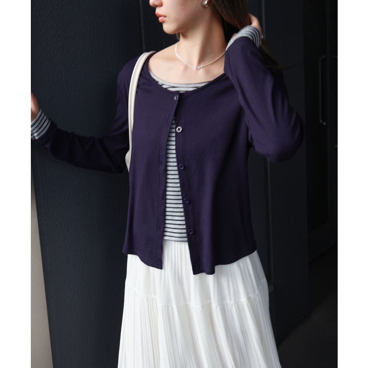 ボーダーレイヤードカーディガン | SpRay | 詳細画像36 