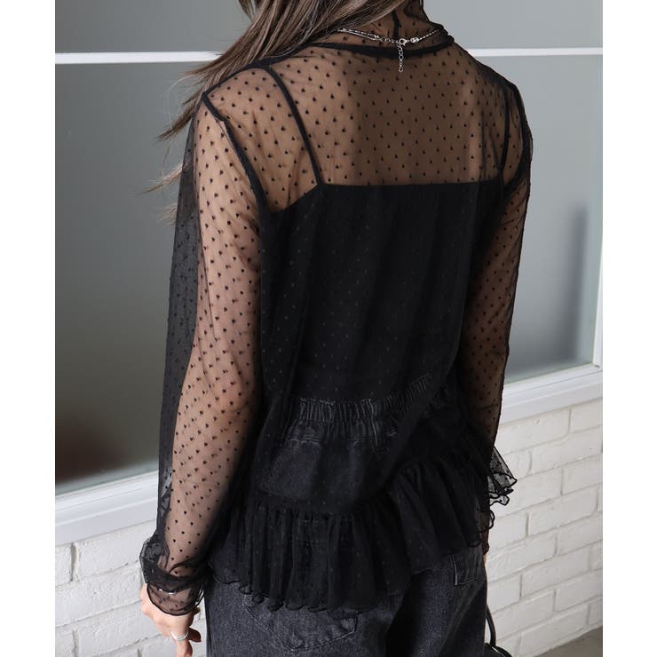 ドットチュールペプラムロングスリーブ | SpRay | 詳細画像11 