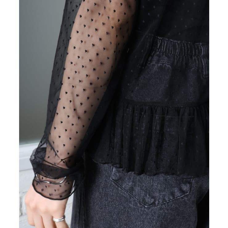 ドットチュールペプラムロングスリーブ | SpRay | 詳細画像13 