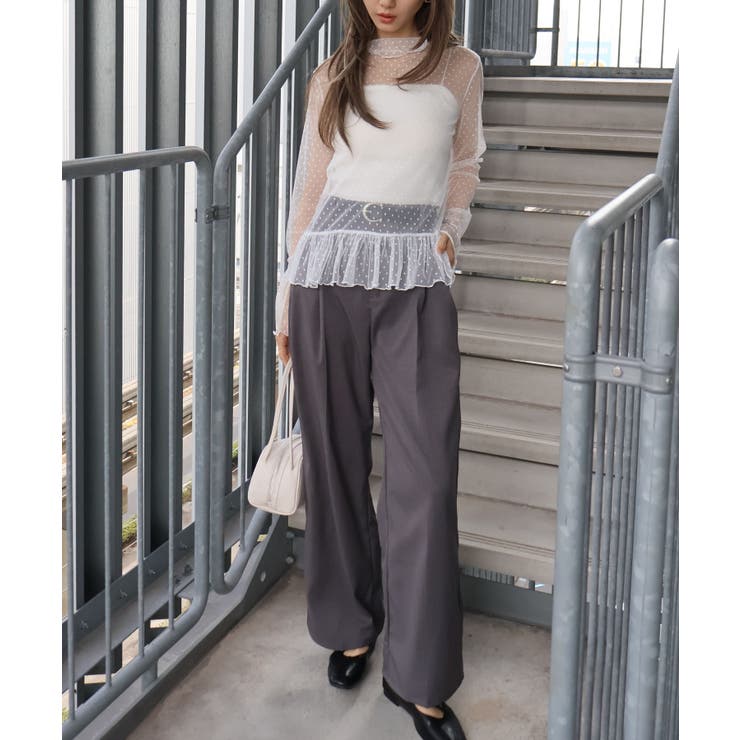 ドットチュールペプラムロングスリーブ | SpRay | 詳細画像16 