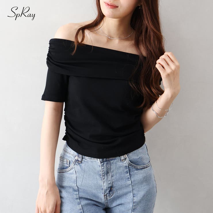 オフショル5分袖トップス | SpRay | 詳細画像1 