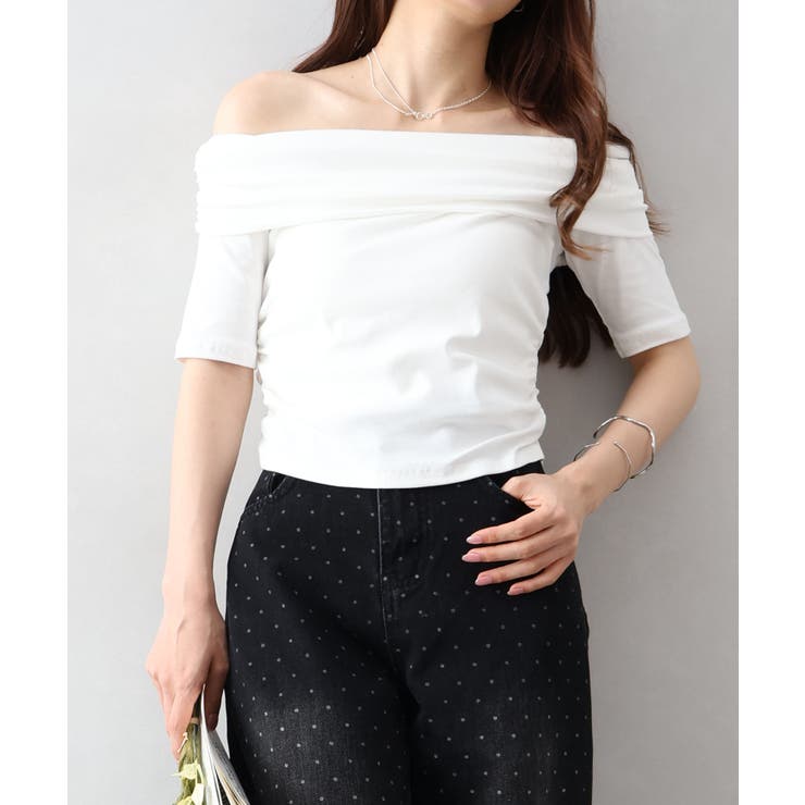 オフショル5分袖トップス | SpRay | 詳細画像13 