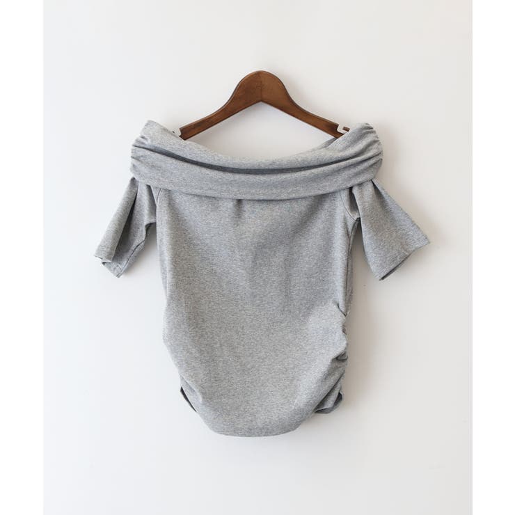 グレー | オフショル5分袖トップス | SpRay