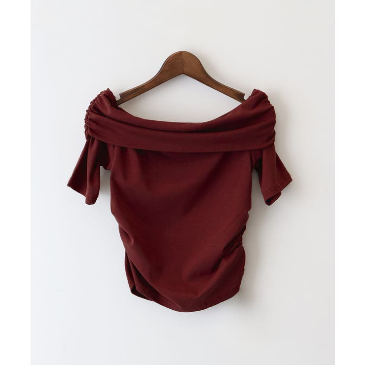 ボルドー | オフショル5分袖トップス | SpRay