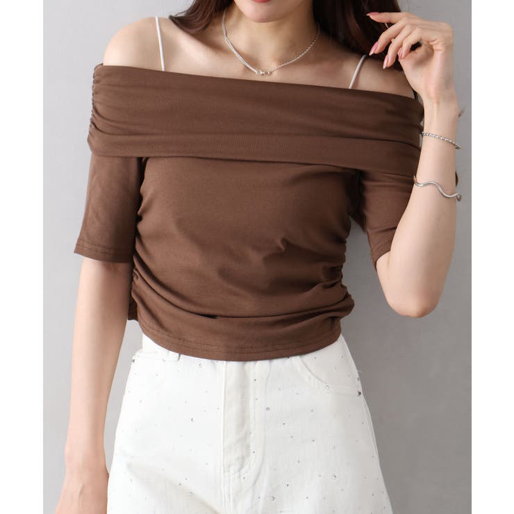 オフショル5分袖トップス | SpRay | 詳細画像18 