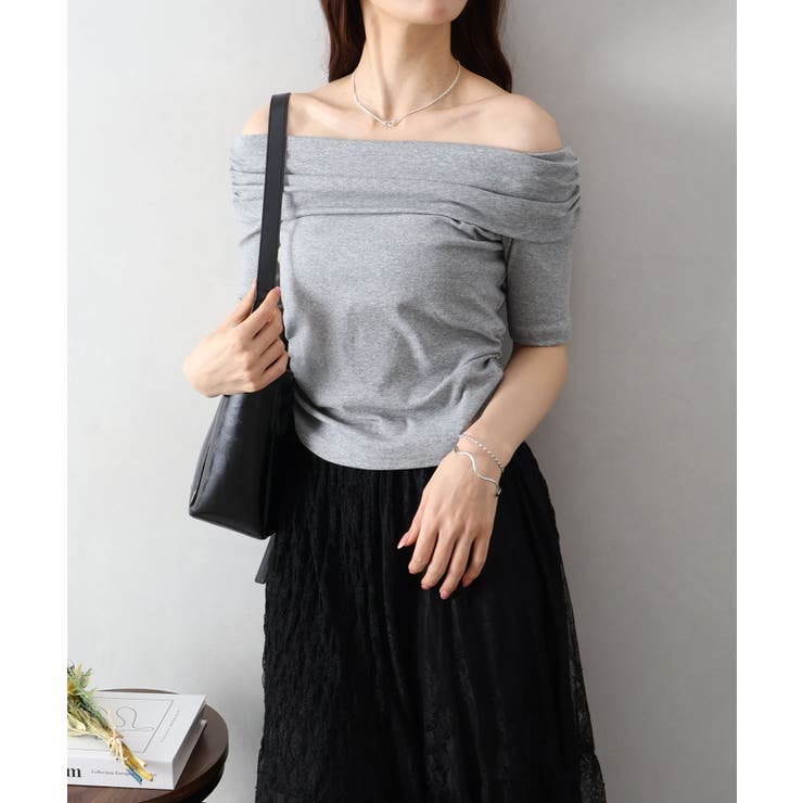 オフショル5分袖トップス | SpRay | 詳細画像24 